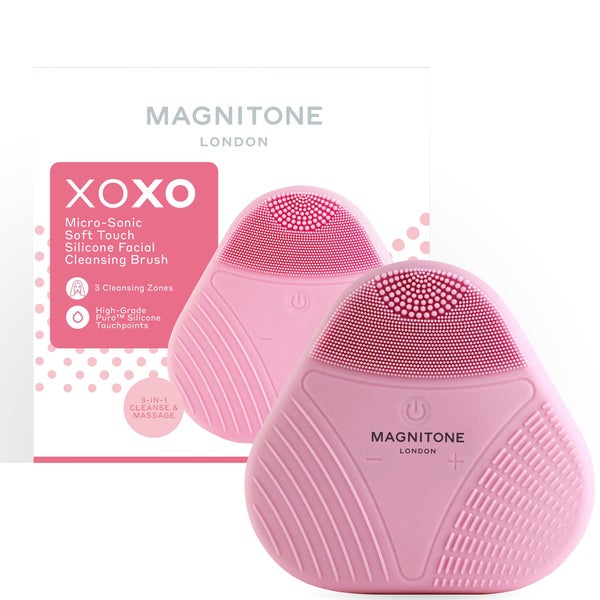 MAGNITONE London XOXO SoftTouch Silicone Cleansing Brush - Pink