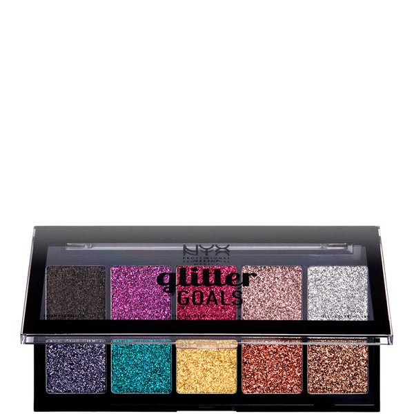 NYX Professional Makeup Glitter Goals Cream Quad Palette - Glacier