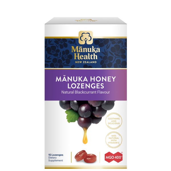 Manuka Health MGO 400+ Manuka Honey Drops with Blackcurrant 65g