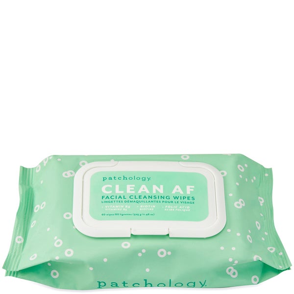 Patchology Clean AF On-the-Go Refreshing Facial Cleansing Wipes - 60 Count