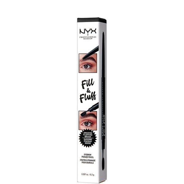 NYX Professional Makeup Fill and Fluff Eyebrow Pomade Pencil - Black
