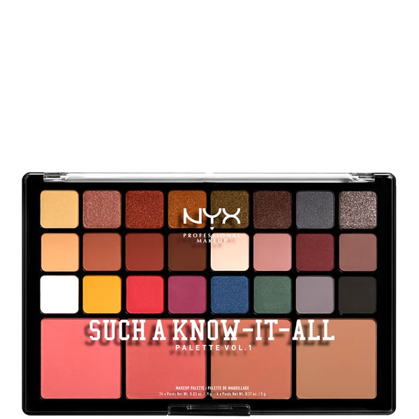 NYX Professional Makeup Such a Know-It-All Eye Shadow, Blusher and Contour Palette 41.6g