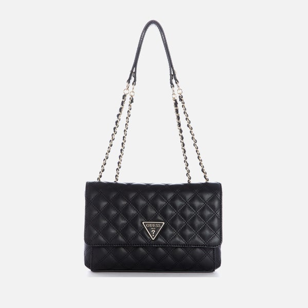 Guess Women's Cessily Convertible Cross Body Bag - Black