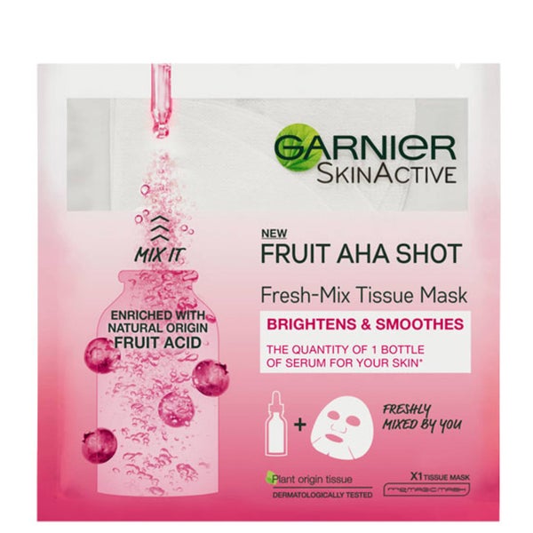 Garnier Fresh-Mix Sheet Mask Skin Hydrating Fruit AHA Shot 33 g