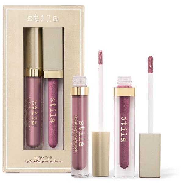 Набор блесков для губ Stila Naked Truth Liquid Lipstick & Lip Gloss Set, оттенок Baci & Synergy