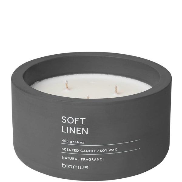 Blomus Fraga Scented 3 Wick Candle - Soft Linen