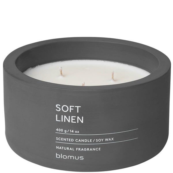 Blomus Fraga Scented 3 Wick Candle - Soft Linen