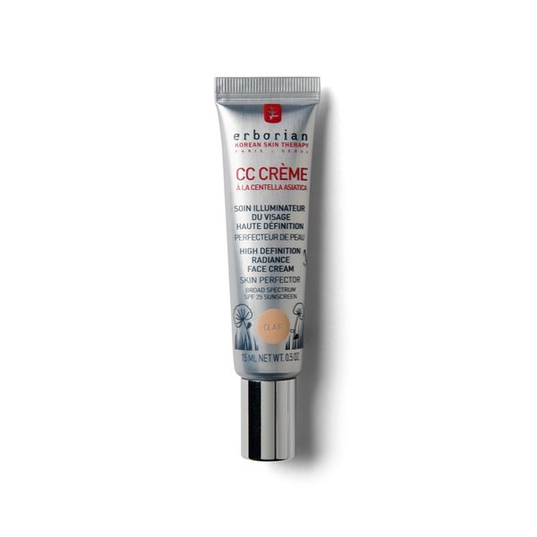 Erborian CC Cream – Lightweight Skin Perfecting Tinted Moisturiser For Natural Finish SPF25 Travel Size 15ml