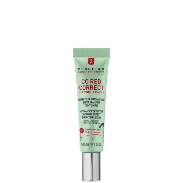 Erborian CC Red Correct - Colour Correcting Anti-Redness Cream With Soothing Effect SPF25 Travel Size 15ml