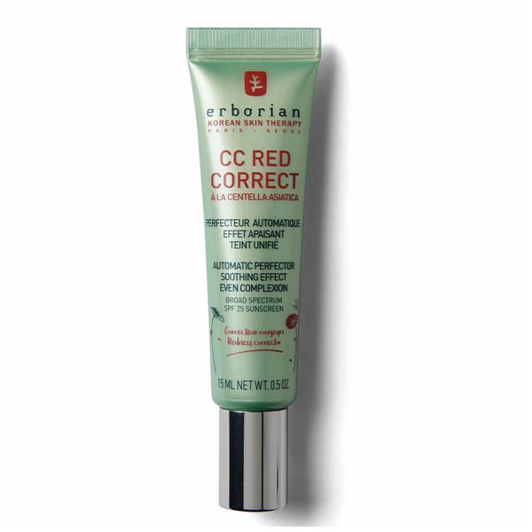 Erborian CC Red Correct - Colour Correcting Anti-Redness Cream With Soothing Effect SPF25 Travel Size 15ml 