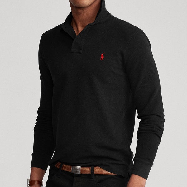 Polo Ralph Lauren Mesh Long Sleeve Polo Shirt