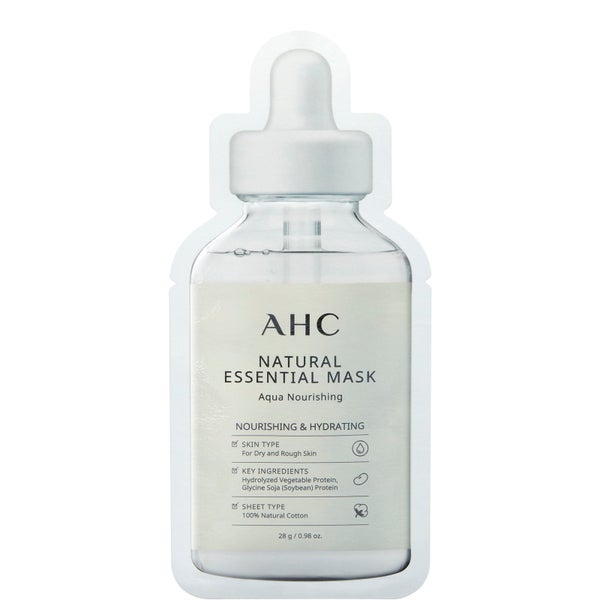 AHC Natural Essential maschera viso idratante e nutriente per pelle stanca