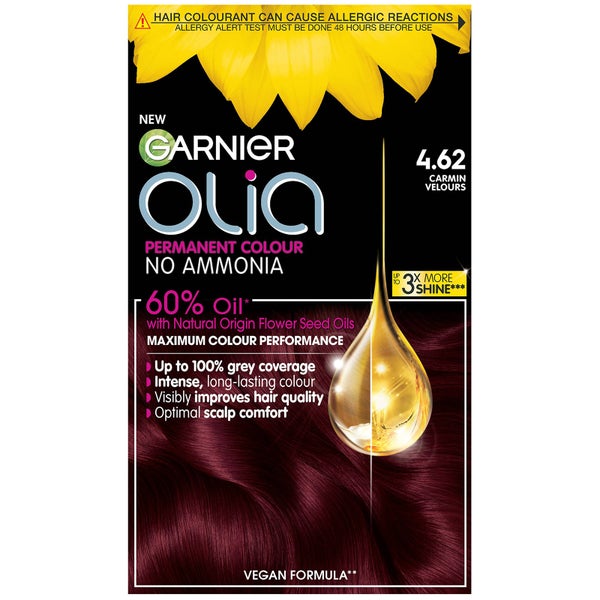 Garnier Olia Permanent Hair Dye - 4.62 Dark Garnet Red