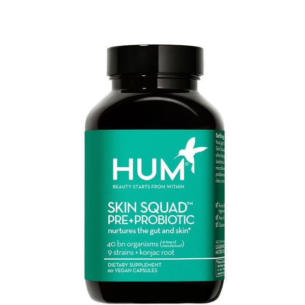 HUM Nutrition Skin Squad Pre+Probiotic Clear Skin Supplement