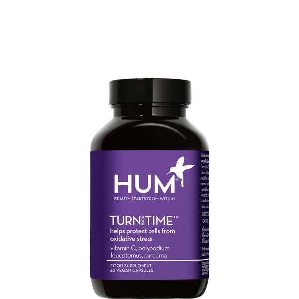 HUM Nutrition Turn Back Time Skin Cell Protection Supplement (60 Vegan Capsules, 30 Days)