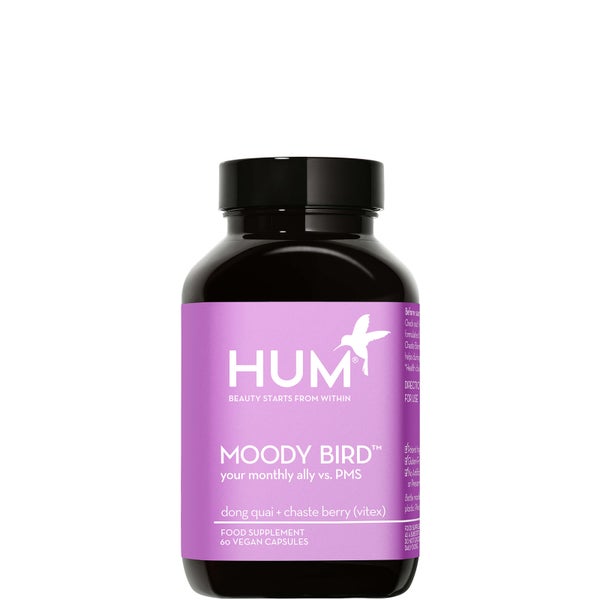 HUM Nutrition Moody Bird PMS Support Supplement (60 Vegan Capsules, 30 Days)