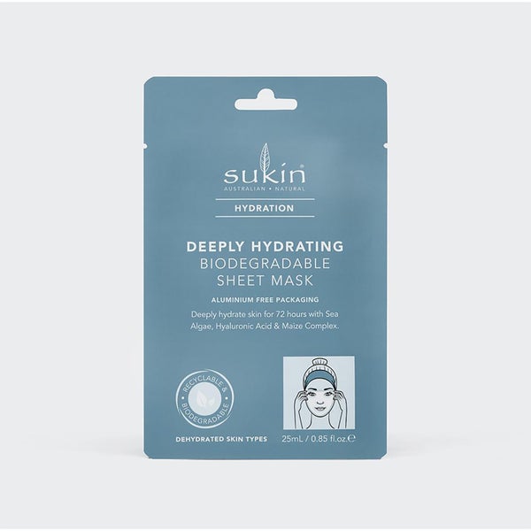 Sukin Hydration Deeply Hydrating Sheet Mask Sachet 25ml