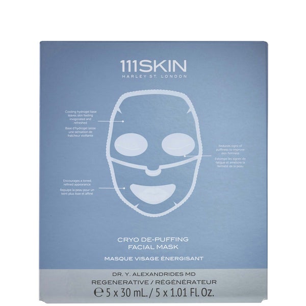 111SKIN Cryo De-Puffing Energy Mask Box (Pack of 5)