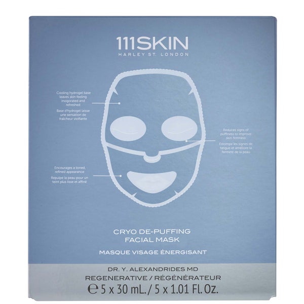 111SKIN Cryo De-Puffing Energy Mask Box (Pack of 5)