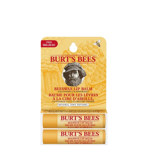 Burt's Bees 100% Natural Origin Moisturising Lip Balm Duo