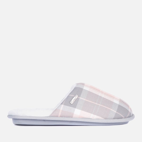 Barbour Women's Maddie Slippers - Recycled Pink/Grey Tartan