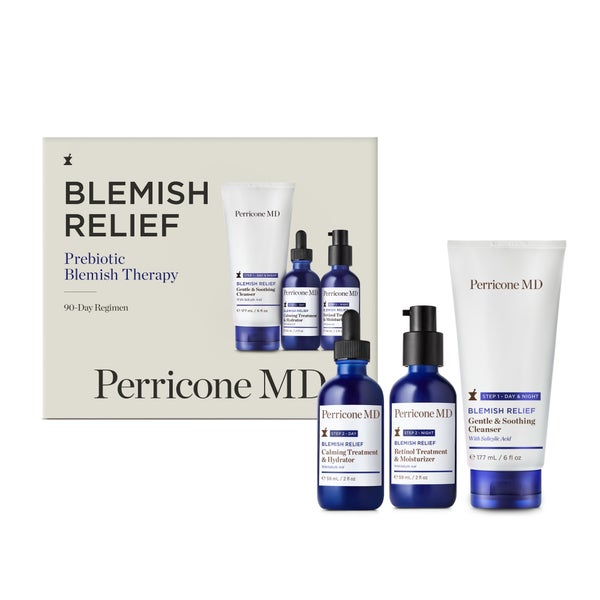 Perricone MD Blemish Relief Prebiotic Blemish Therapy 90 Day Regimen Kit (Worth £122.00)