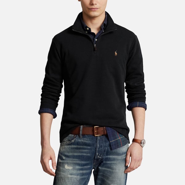 Polo Ralph Lauren Men's Half Zip Knitted Sweatshirt - Polo Black