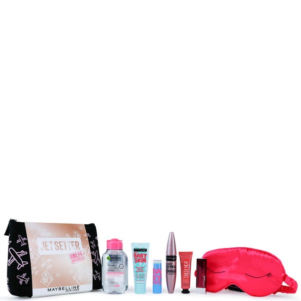 Maybelline Makeup Jet Setter Gift Set Travel Kit for Her (Worth £40.00)