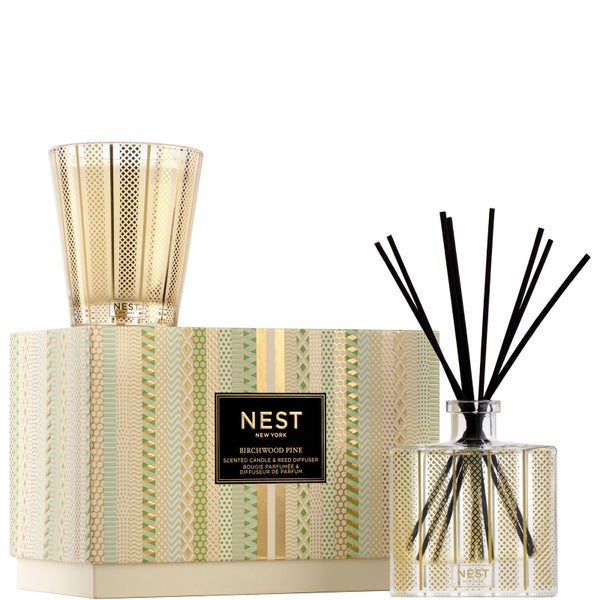 NEST New York Birchwood Pine Classic Candle and Diffuser Set