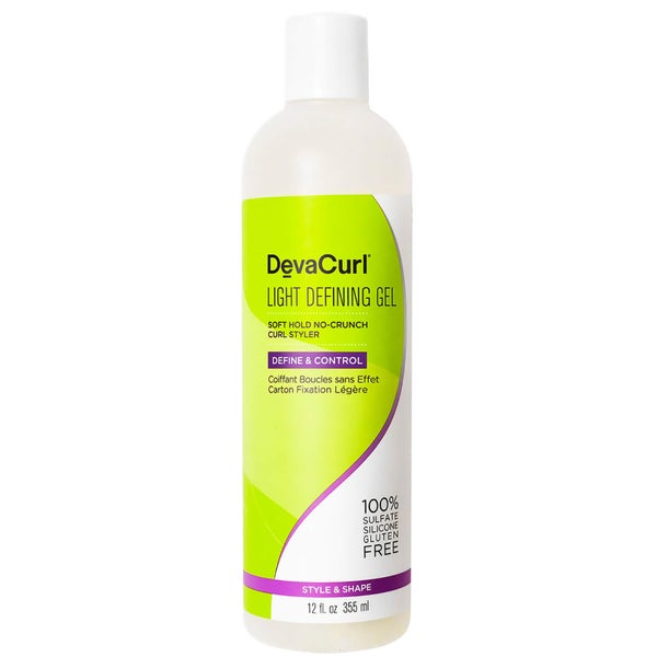 DevaCurl gel definizione leggero tenuta morbida, senza seccare, per capelli ricci 355 ml