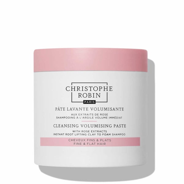 Очищающая паста для придания объема волосам Christophe Robin Cleansing Volumising Paste with Pure Rassoul Clay and Rose, 250 мл