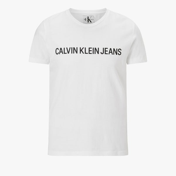 Calvin Klein Jeans Men's Core Institutional Logo T-Shirt - Bright White
