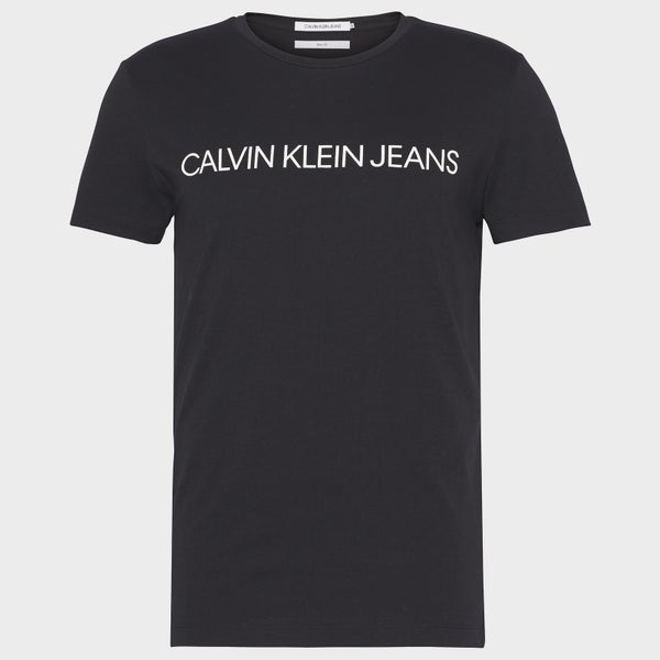 Calvin Klein Jeans Men's Core Institutional Logo T-Shirt - CK Black