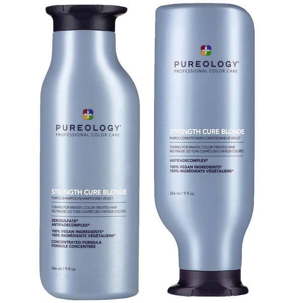 Pureology Strength Cure Blonde Shampoo and Conditioner Duo 2 x 266ml (Worth $113.00) 