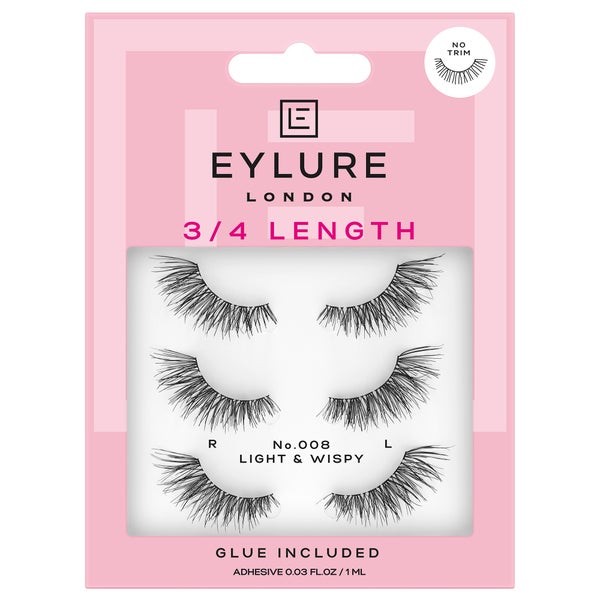 Eylure False Lashes - Fluttery Light No. 008 Multipack