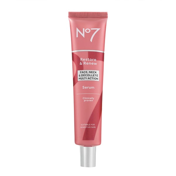 No7 Restore & Renew Face, Neck & Décolleté Multi Action Serum 75ml