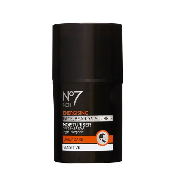 Men Energising Face, Beard & Stubble Moisturiser SPF15 50ml