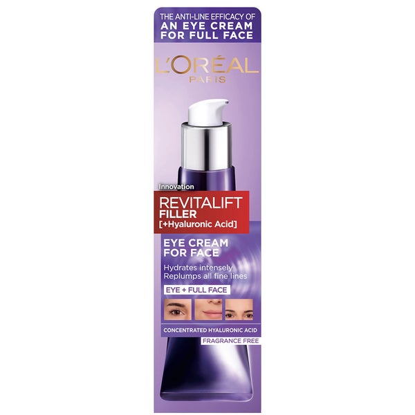 L'Oréal Paris Revitalift Filler [+ Hyaluronic Acid] Eye Cream rewitalizujący krem pod oczy z kwasem hialuronowym 30 ml