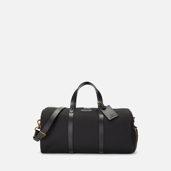 Polo Ralph Lauren Segeltuch-Reisetasche mit Lederbesatz - Black/Black