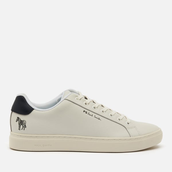 PS Paul Smith Men's Rex Zebra Leather Low Top Trainers - White