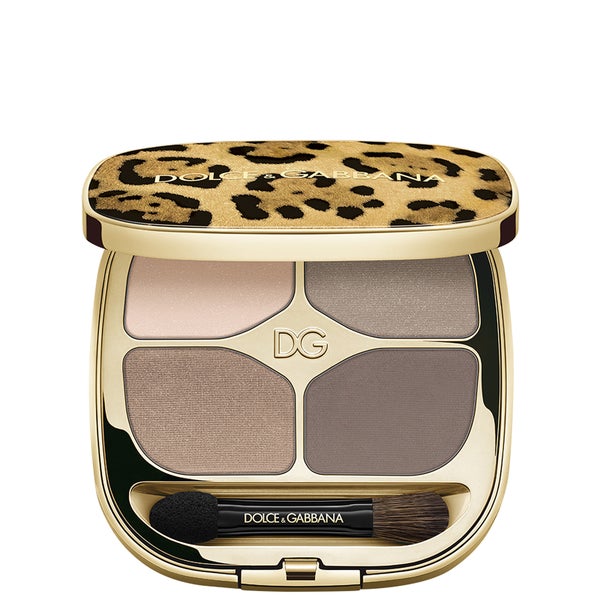 Палетка теней для век Dolce&Gabbana Felineyes Intense Eyeshadow Quad, оттенок Smoky Taupe 3, 4,8 г
