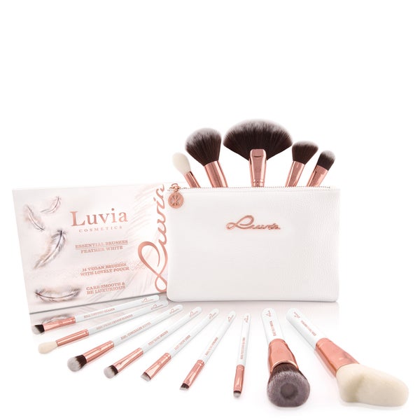 Luvia Essential Brushes Set - Feather White