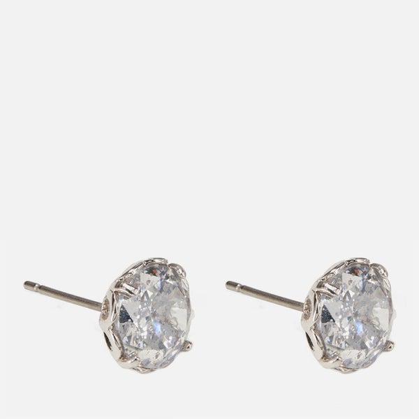 Kate Spade New York Women's Round Earrings - Clear/Silver