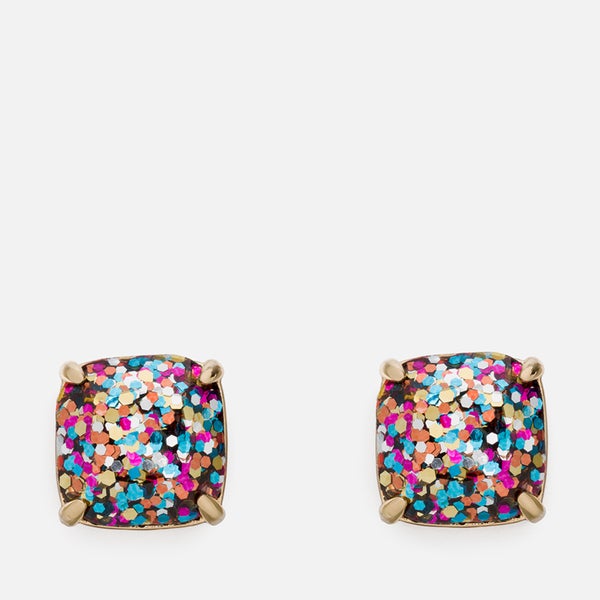 Kate Spade New York Women's Small Square Studs - Multi Glitter
