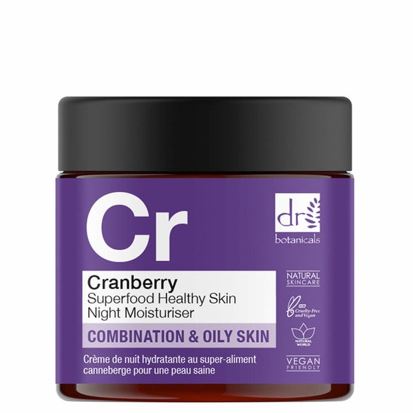 Dr. Botanicals Cranberry Superfood Gesunde Haut Nacht Feuchtigkeitscreme 60ml