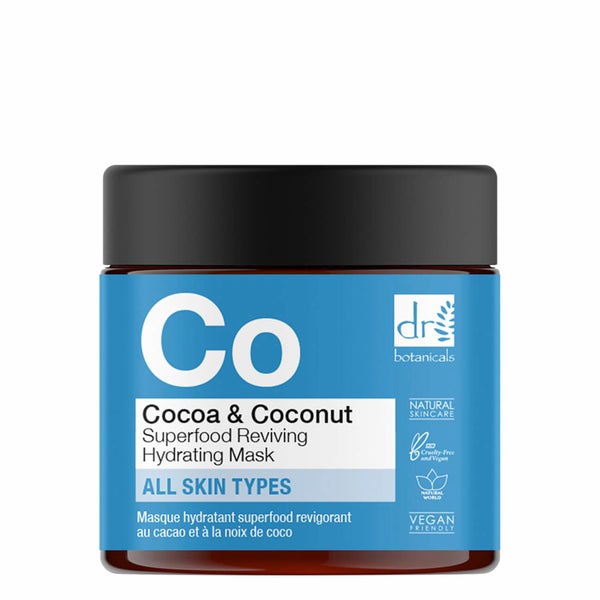 Увлажняющая маска с экстрактом какао и кокоса Dr Botanicals Superfood Reviving Hydrating Mask 60ml
