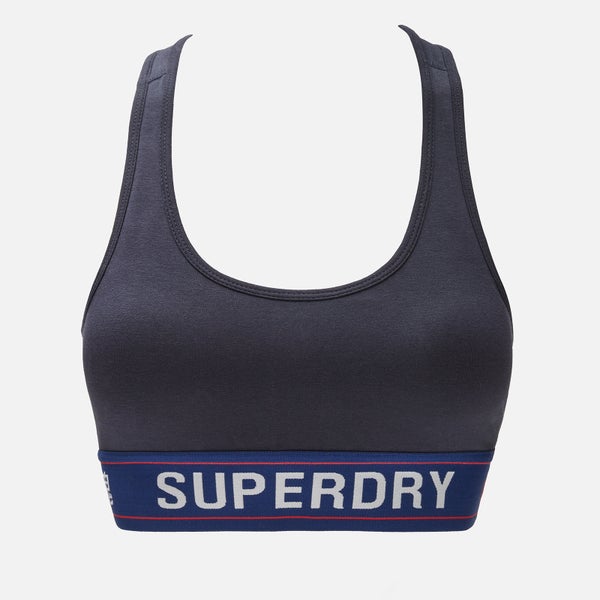 Superdry Women's Sportstyle Essential Crop Bra - Deep Navy