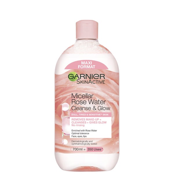 Acqua Detergente Micellare Rose Garnier Cleanse & Glow 700ml