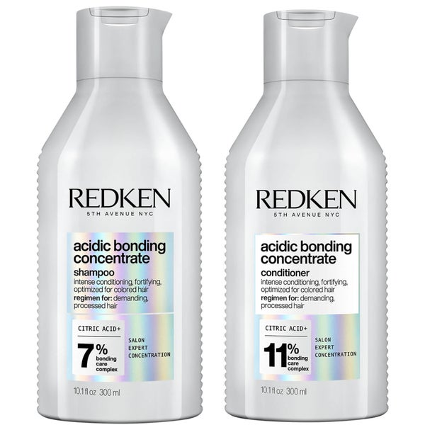 Redken Acidic Bonding Concentrate Shampoo and Conditioner Bond Repair Bundle 2 x 300ml