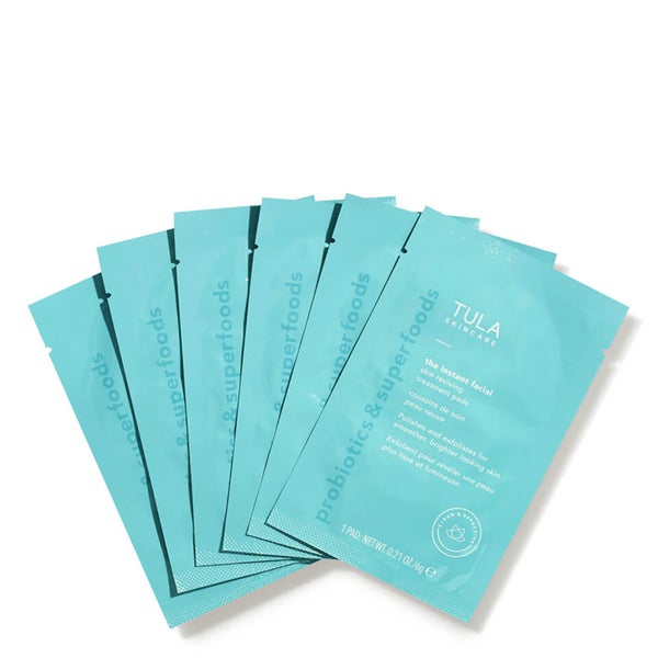 TULA Skincare The Instant Facial Dual-Phase Skin Reviving Treatment Pads (16 count)